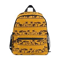 Kids Backpack African Animals Nursery Bags for Preschool Children