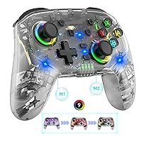 Megadream Game Controller Gamepad for PC/PS3/PS4/PS5/Switch/iPad/iPhone/Android: Supports Wireless Connection, Cloud Gaming, Streaming on PS/Xbox/PC Console, Gaming Joystick with Back Button/Turbo/6-Axis Gyro/Dual Motors