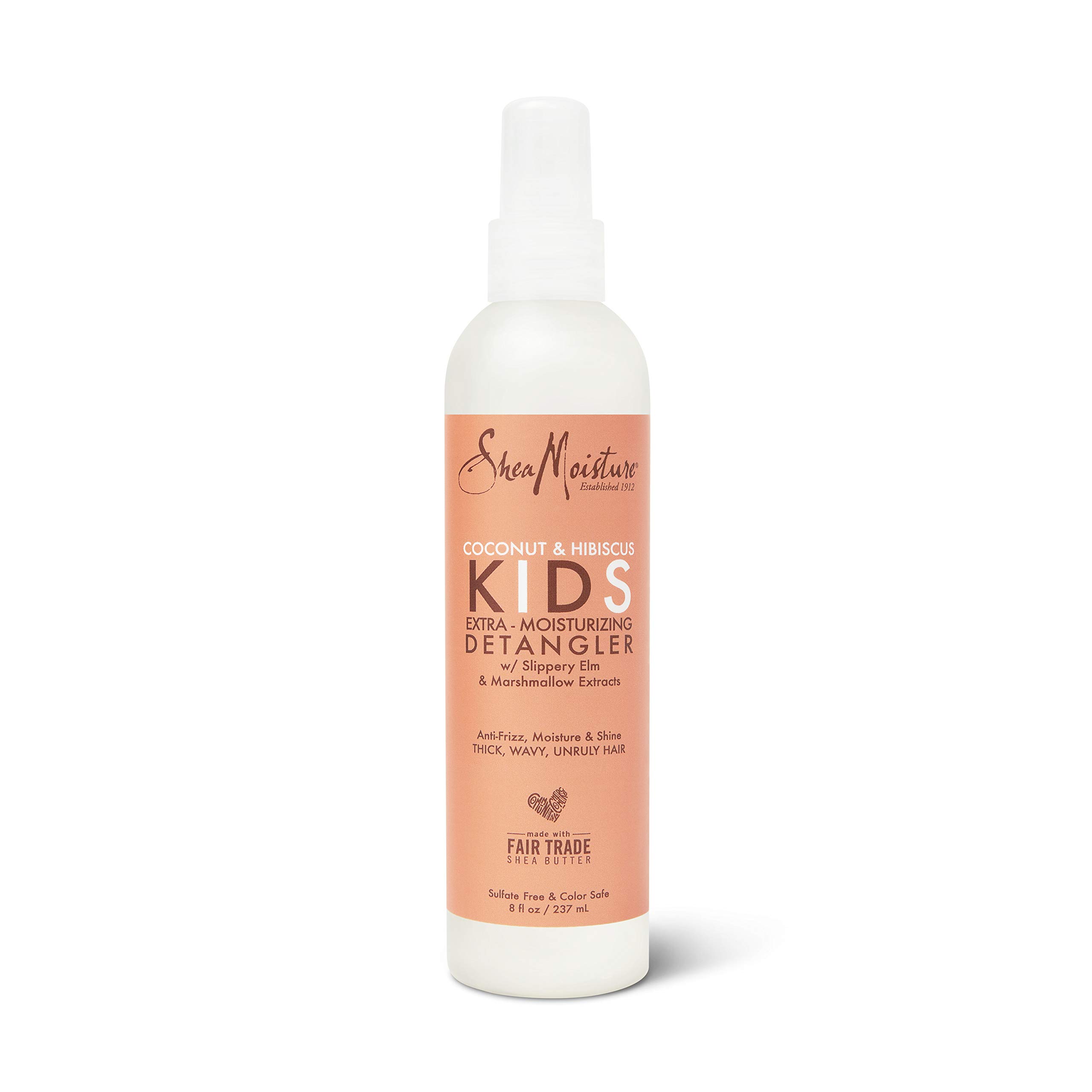 SheaMoisture Kids Moisturizing Detangler, 2-In-1 Shampoo & Conditioner, and Curling Coconut & Hibiscus 3 Count Curl & Shine For Curly Hair