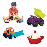B. toys- 3 Mini Toy Cars - Water & Sand Vehicles Beach Playset for Kids 18 Months+