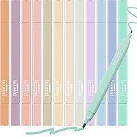 party greeting 12 Pcs Pastel Highlighters Bible Highlighters and Pens no Bleed Cute Markers Assorted Colors Highlighters Aesthetic Stuff for Bible Study Classoom School Supplies（Cute）