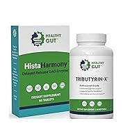 Healthy Gut Tributyrin-X | 90 Servings Bundle + HistaHarmony | Delayed Release DAO Histamine Support Enzyme | 60 Servings