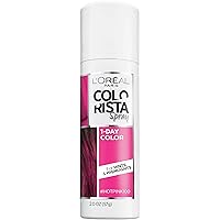 L'Oreal Paris Colorista 1-Day Washable Temporary Hair Color Spray, Hot Pink, 2 Ounces