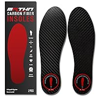 Carbon Fiber Insoles for Men and Women, Unisex Shoe Insert, Flat Feet, Turf Toe, Foot Fractures, Hallux Rigidus, and Limitations of Steel Toe