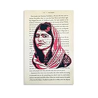 RCIDOS Malala Yousafzai Poster Malala Yousafzai Quote Art Poster (19) Canvas Painting Posters And Prints Wall Art Pictures for Living Room Bedroom Decor 08x12inch(20x30cm) Unframe-style