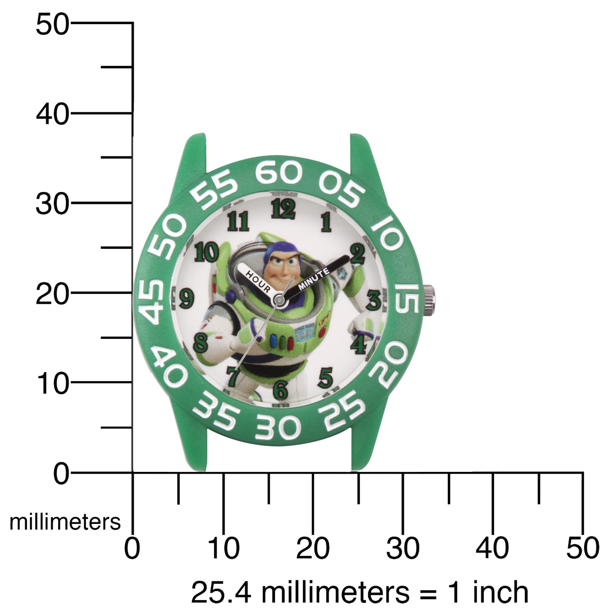 Disney Toy Story Kids' Plastic Time Teacher Analog Quartz Nylon Strap Watch