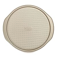 Glad Nonstick Large Pizza Pan for Oven | Round Baking Tray | Textured Cooking Sheet Crisper | Premium Bakeware Series for Home Kitchen