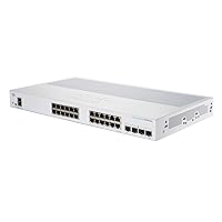 Business CBS250-24T-4G Smart Switch | 24 Port GE | 4x1G SFP | Limited Lifetime Protection (CBS250-24T-4G-NA)