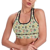 Beetles Yellow Breathable Sports Bras for Women Workout Yoga Vest Underwear Crop Tops Gym