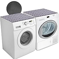 2PCS 23.6'' x 25.6'' Washer and Dryer Covers for the Top, Non-slip Dryer Top Protect Mat, Dust-proof Washing Machine Cover, Diatomite Washer Dryer Top Covers for Laundry Kitchen Home