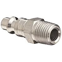 Dixon Valve & Coupling DCP21S Stainless Steel 303 Air Chief Industrial Interchange Quick-Connect Hose Fitting, Plug, 1/4