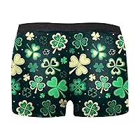 Men's Underwear Boxer Briefs Low Waist Blessed And Lucky Panties Quick Dry Comfortable Soft St. Patrick's Day Boxer Briefs