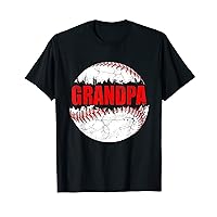 Vintage Baseball Softball Lover Grandpa Father's Day T-Shirt