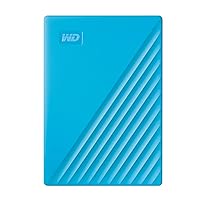 Western Digital WD 2TB My Passport Portable External Hard Drive with backup software and password protection, Blue - WDBYVG0020BBL-WESN