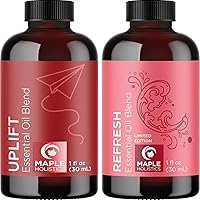 Maple Holistics Essential Oils Set - Relaxing Essential Oil Blends for Diffuser with Citrus Essential Oils for Diffusers Aromatherapy and Travel