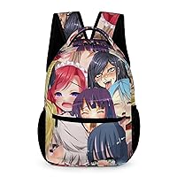 Anime Face Ahegao Travel Laptop Backpack Durable Computer Bag Daypack for Men Women
