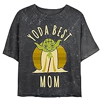 STAR WARS Junior's Cartoon Yoda Best Mom T-Shirt