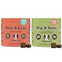 Natural Dog Company Wellness Bundle for Dogs, Skin & Coat Supplements for Dogs, Hip & Joint and Glucosamine for Dogs