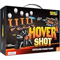 Hover Shot Shooting Toy for Kids - Ball Target Game for Nerf Gun - Cool Birthday Gifts Toys for Boys Age 6+ Year Old Boy Best Teenage Gift Idea - Gun, Targets & Darts - Powered by Plug or Batteries
