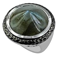 Labradorite Round Shape Natural Non-Treated Gemstone 925 Sterling Silver Ring Engagement Jewelry for Women & Men