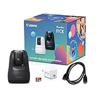 Canon PowerShot Pick, Active Tracking PTZ Camera (Black) - Built-in Wi-Fi, USB-C Charging, Voice-Activated Operation, Automatic Subject Tracking, Remote Shooting & Playback, Portable, Lightweight Canon PowerShot Pick, Active Tracking PTZ Camera (Black) - Built-in Wi-Fi, USB-C Charging, Voice-Activated Operation, Automatic Subject Tracking, Remote Shooting & Playback, Portable, Lightweight