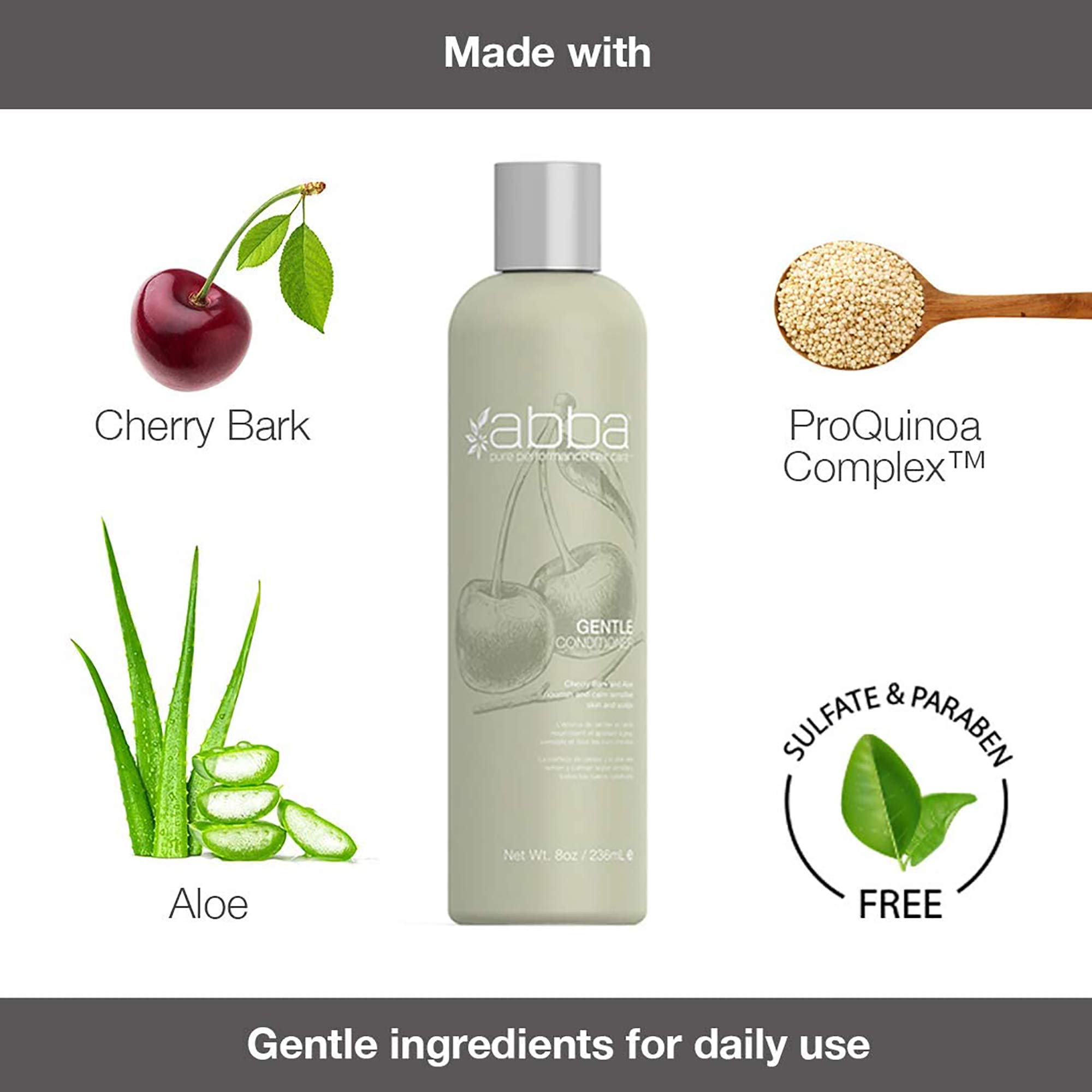 ABBA Gentle Conditioner, Cherry Bark & Aloe