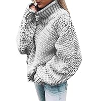Oversized Sweatshirt for Women Solid Color Turtleneck Long Sleeve Pullove Oversize Pullover Hoodies for Women