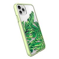 Speck Products Presidio Perfect-Clear + Print iPhone 11 PRO Max Case, Clear/Tropical/Palest Green