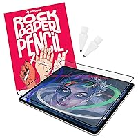 Rock Paper Pencil 2 – Paper Screen Protector for iPad Pro 11 inch and iPad Air + Apple Pencil Tips Replacement 2 Pack – Compatible with Apple Pencil 1st/2nd Gens – No Wear – Drawing – Writing