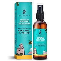 Pilgrim Alcohol Free Face Toner, Face Mist For Pores Tightening, Glowing Skin, Dry, Oily, Combination, Acne Skin, Korean Beauty Secrets, 100ml