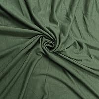 Texco Inc Stretch Rayon Spandex Jersey Knit (200 GSM)-Maternity Apparel, Home/DIY Fabric, Army Green 1 Yard