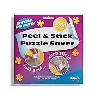 Puzzle Presto! Peel & Stick Puzzle Saver: The Original and Still the Best Way to Preserve Your Finished Puzzle! - 6 Adhesive Sheets and 2 Adhesive Hangers