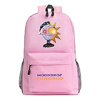 Sundrop and Moondrop Bookbag,Large Capacity Daypack Lightweight Rucksack for Travel,Outdoor
