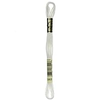 DMC 117-3865 Mouline Stranded Cotton Six Strand Embroidery Floss Thread, Winter White, 8.7-Yard