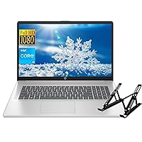 HP 17.3inch Laptop for Student and Business - Intel Core i3-N305(8-core), 32GB RAM, 2TB SSD, Intel UHD Graphics, Wi-Fi 6, Fingerprint Reader, Windows 11 Home, with Laptop Stand