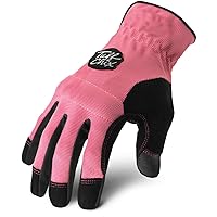 Ironclad Tuff Chix Women's Work Gloves TCX, Designed for Women's Hands, Performance Fit, Durable, Machine Washable, (1 Pair), SMALL