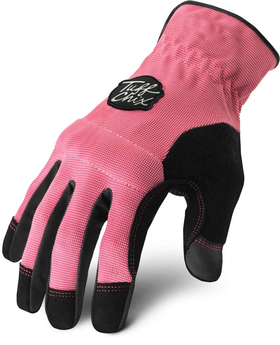 Ironclad Tuff Chix Women's Work Gloves TCX, Designed for Women's Hands, Performance Fit, Durable, Machine Washable, (1 Pair), SMALL