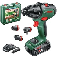 Bosch Cordless Drill Driver AdvancedImpact 18 (1 battery, 18 Volt System, with accessories, in carrying case)