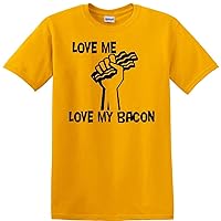 Love ME Love My Bacon Gold T Shirt