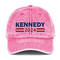 Kennedy 2024 Hat (Embroidered Vintage Cotton Twill Cap), RFK JR for President 2024, Robert F Kennedy Jr Merch