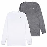 Big and Tall Long Sleeve Dry Fit Shirts – 2 Pack Moisture Wicking Shirt