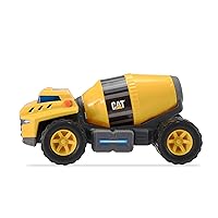 CAT Construction Toys, Future Force Cement Mixer Toy, with Lights and Sounds, Ages 3+ Yellow - Electro-Power Sounds, Next-Gen Glow Effects, Articulated Features - Indoor/Outdoor Play!