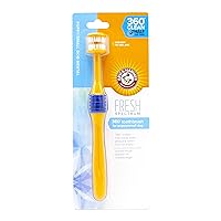 Arm & Hammer for Pets Spectrum 360 Degree Dog Toothbrush for Small Dogs and Puppies | Dog Toothbrush Bristles Help Break Down Plaque and Tartars for Puppies and Small Dogs, White
