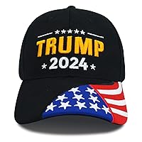 Trump 2024 Hat, 45-47 MAGA Great Again Red Baseball Cap, Adjustable Embroidered Hat for Women Men