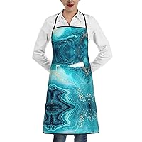 MQGMZ Skull rose Print Aprons for Women men with Pockets, Kitchen Chef Cooking Waterproof Apron