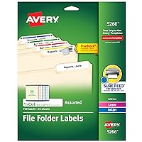 Avery TrueBlock File Folder Labels, 2/3
