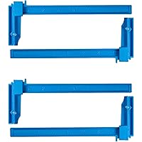 Excel Blades Large 7 Inch Adjustable Plastic Clamp, Made in the USA (4 Pack) - 55664