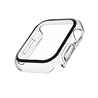 Belkin ScreenForce Apple Watch Case - Bumper Case & Tempered Glass Screen Protector for 40mm & 41mm Apple Watch Series 9, 8, 7, 6, 5, 4, & Apple Watch SE - Apple Watch Accessories - Apple Case - Clear