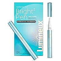 Whitening Pen - Bright Pen 2-Pack, Enamel Safe Teeth Whitening - No Sensitivity - Stain Repellant - Dentist Formulated & Certified Non-Toxic
