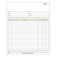 Adams Order Book, Carbonless, White/Canary/Pink, 3-Part, 8-3/8 x 10-11/16 Inches, 50 Sets (TC8100)